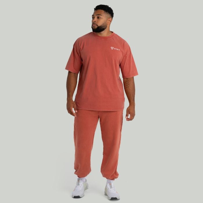 Jogginghose in Washed Terra - STRIX XXL