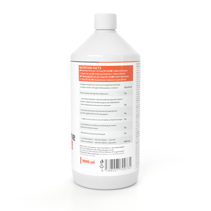 L-Carnitin - GymBeam + Geschenke 1000 ml - Waldfrüchte