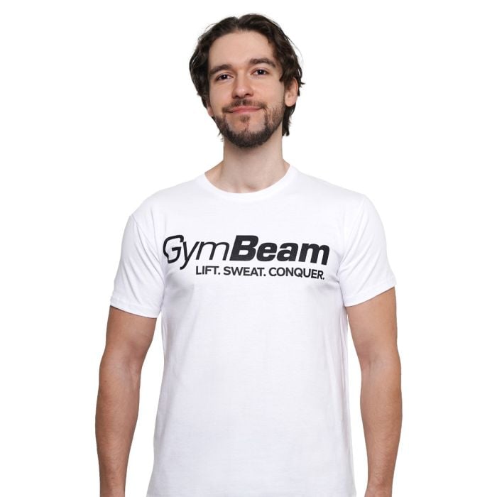 Lift T-shirt White - GymBeam XXXL