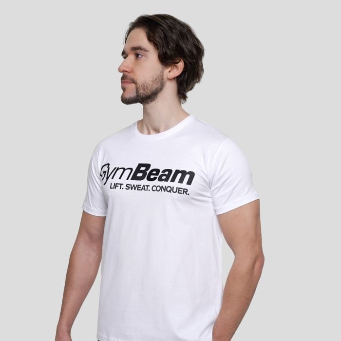 Lift T-shirt White - GymBeam XXXL