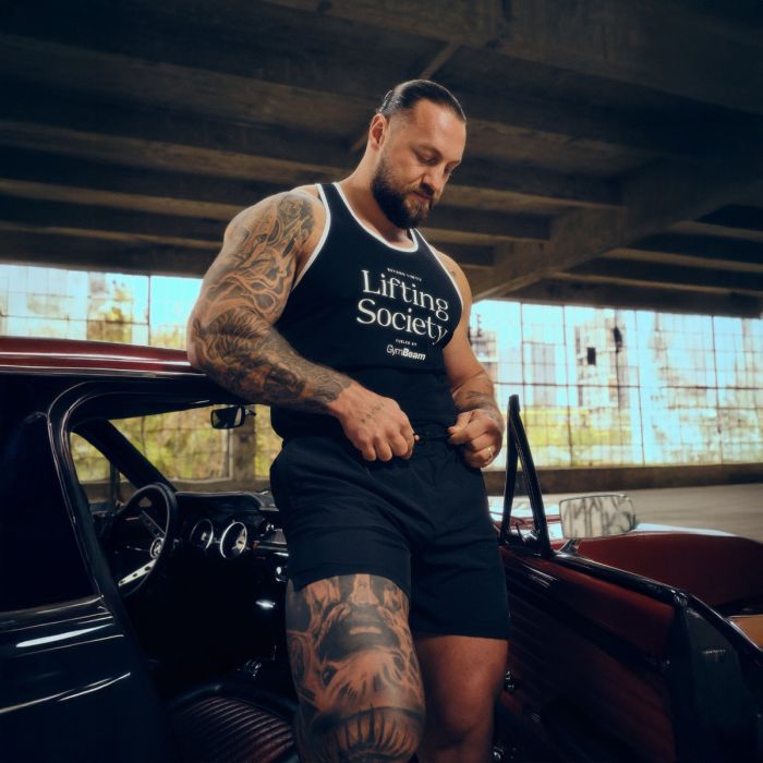 Lifting Society Stringer Black - GymBeam S