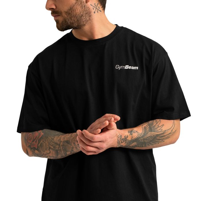 Oversized Limitless T-Shirt in Black - GymBeam XXL