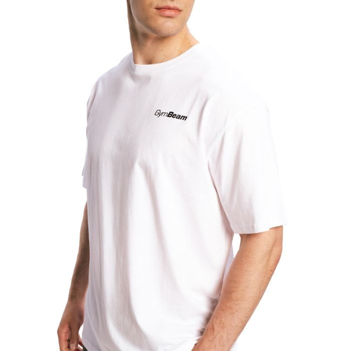 Limitless Oversized T-Shirt White - GymBeam L