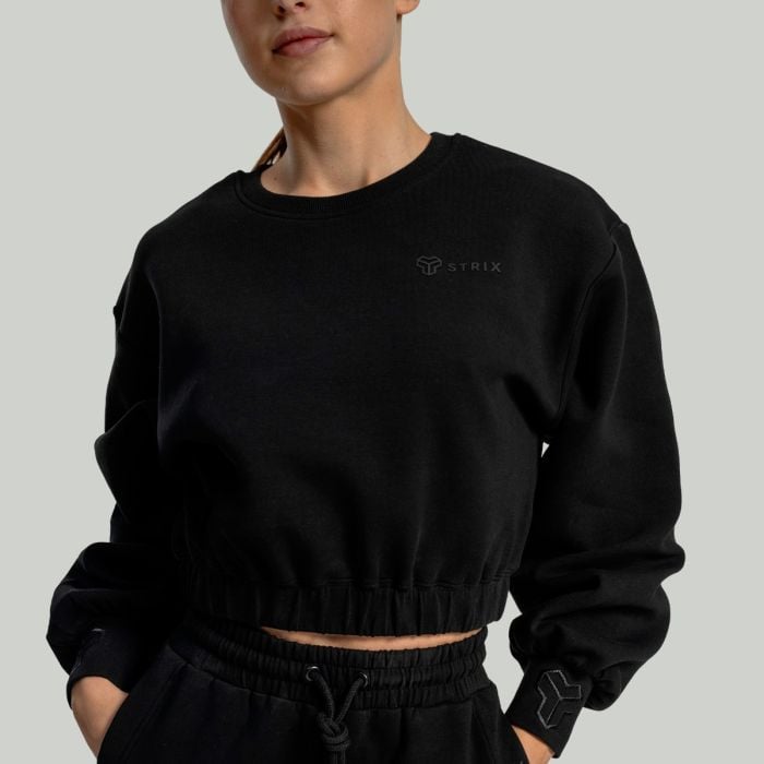 Lunar Cropped Pullover für Frauen Black - STRIX M