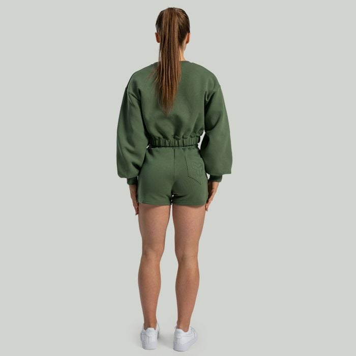 Lunar Cropped Pullover Cedar Green - STRIX L