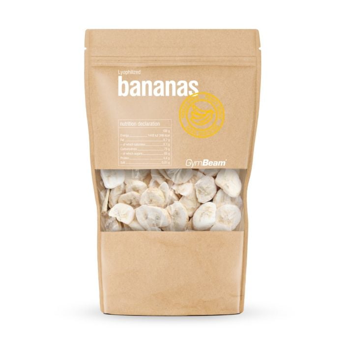 Gefriergetrocknete Bananen - GymBeam 100 g