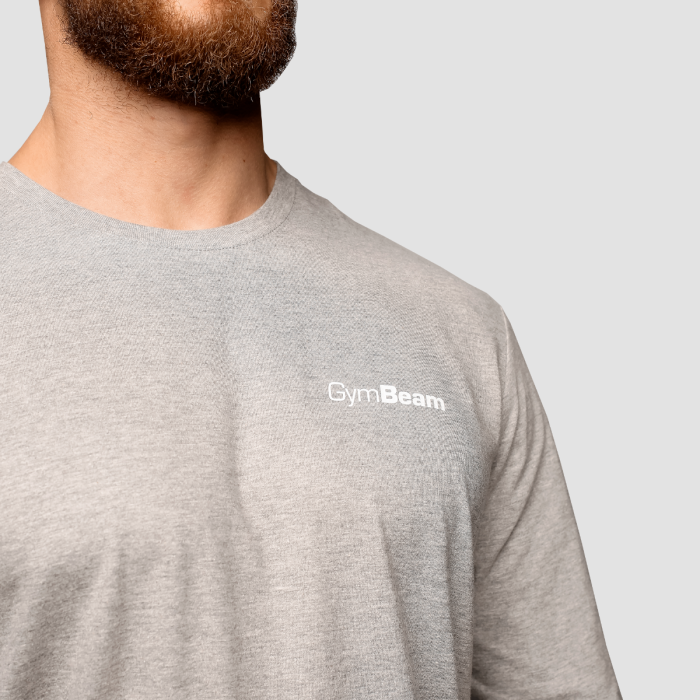 Basic Langarm T-Shirt für Männer Grey - GymBeam XXL