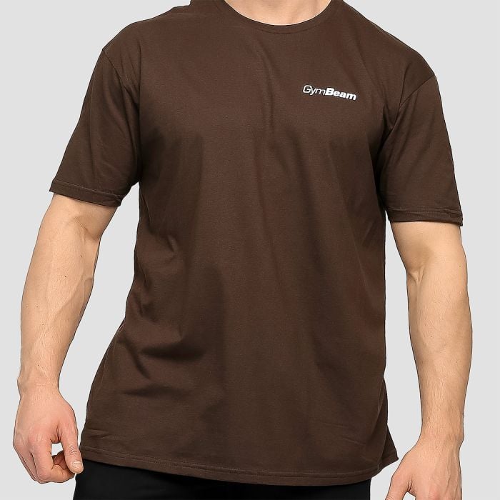 Basic T-Shirt in Chocolate Brown - GymBeam L
