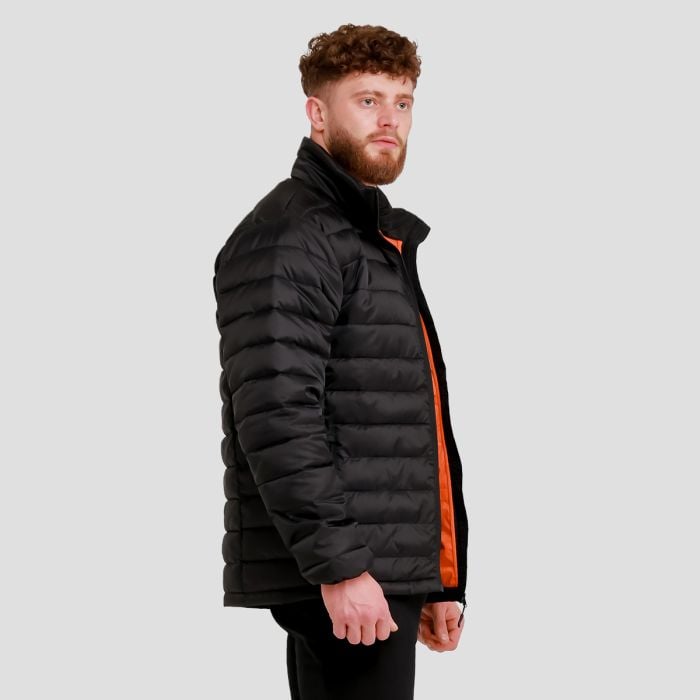 Steppjacke für Männer in Black/Orange - GymBeam M