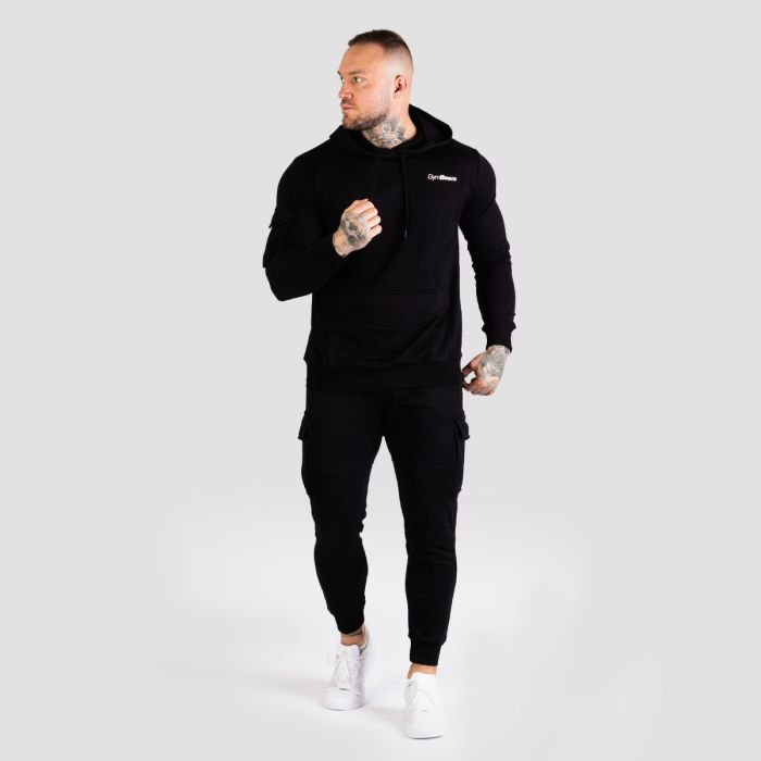 TRN Hoodie in Black - GymBeam XL