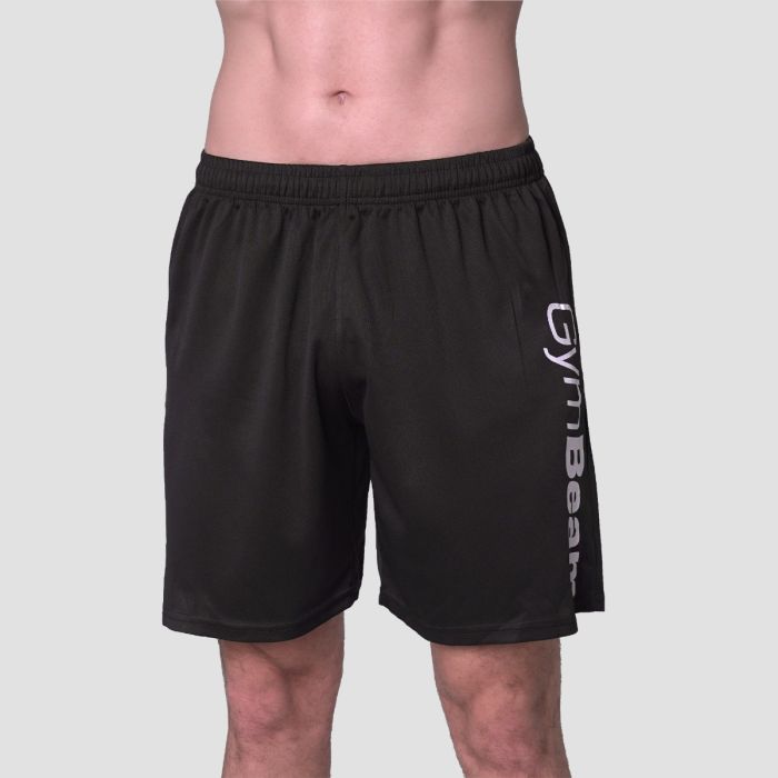 Mesh Shorts Essence Black - GymBeam XXL
