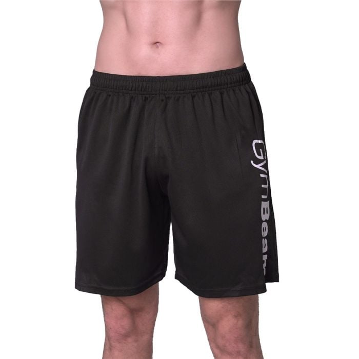 Mesh Shorts Essence Black - GymBeam XXL
