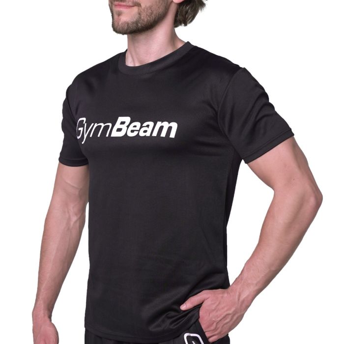 Mesh T-Shirt Essence Black - GymBeam XL