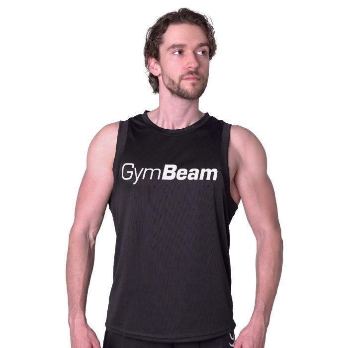 Mesh Tanktop Essence Black - GymBeam L