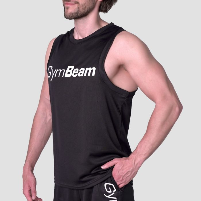 Mesh Tanktop Essence Black - GymBeam L