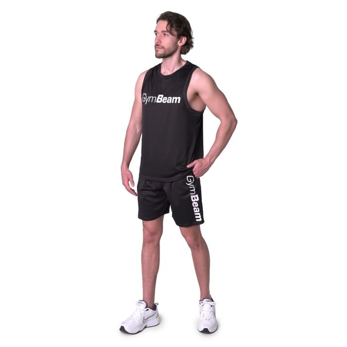 Mesh Tanktop Essence Black - GymBeam L