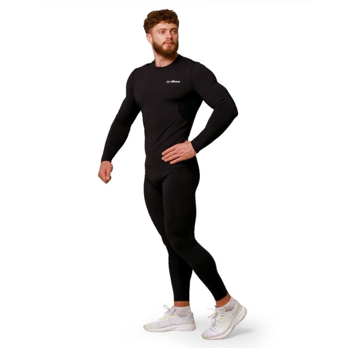 Mid Kompressionsleggings in Black - GymBeam XL