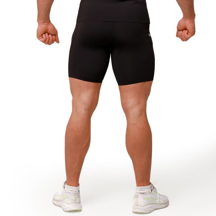 Mid Kompressionsshorts in Black - GymBeam L