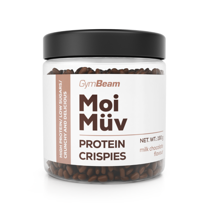 MoiMüv Protein Crispies - GymBeam 190 g - Milchschokolade