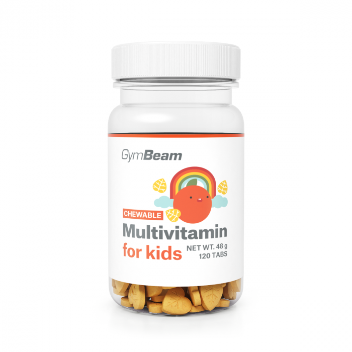 Multivitamin für Kinder zum Kauen - GymBeam 120 Tbl. - Orange