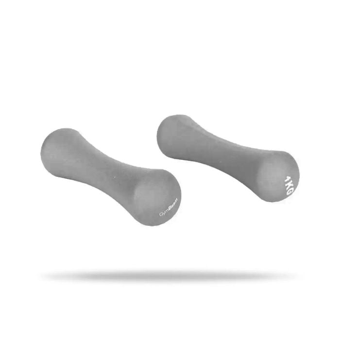 Neopren-Hanteln (2 x 1 kg) - GymBeam hellgrau
