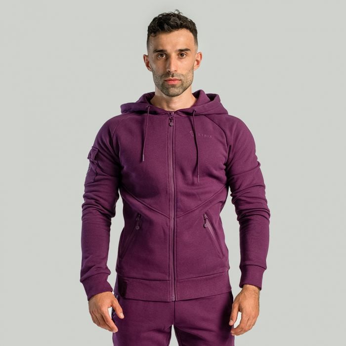 Nova Reißverschluss-Hoodie in Plum - STRIX S