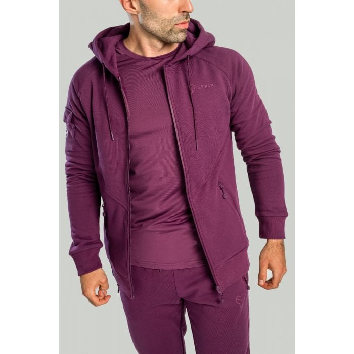 Nova Reißverschluss-Hoodie in Plum - STRIX S