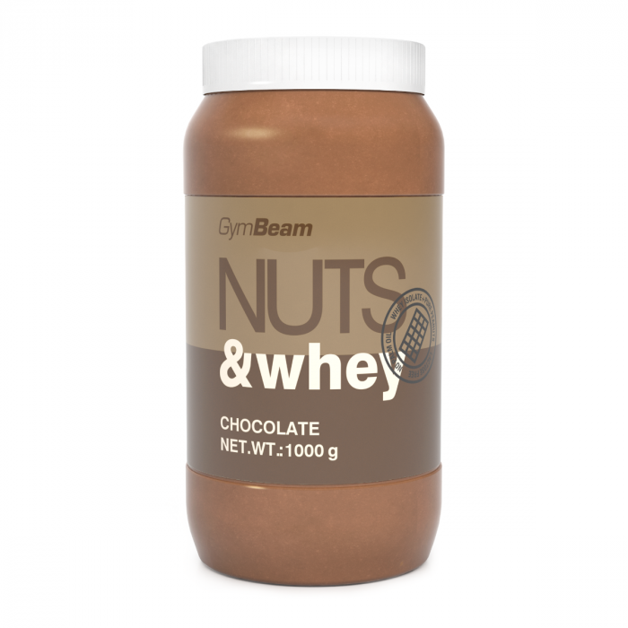 Protein-Erdnussbutter Nuts & Whey 1000 g - GymBeam