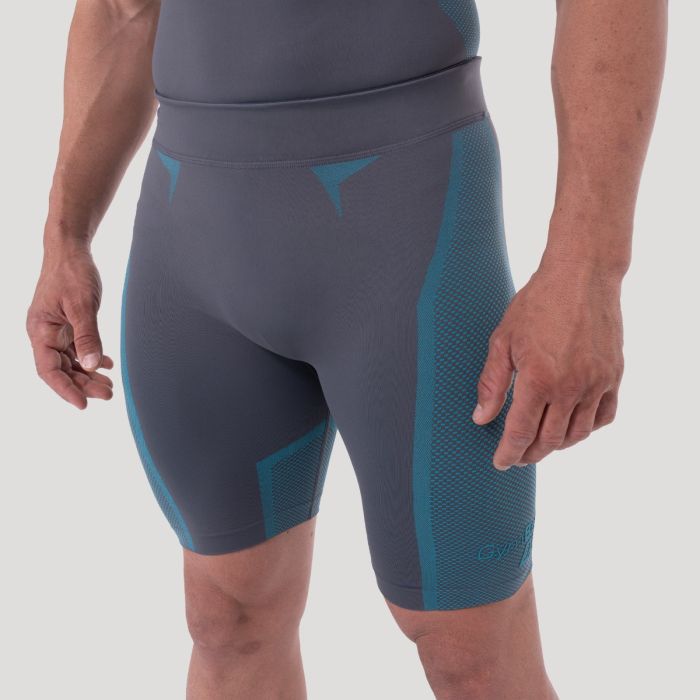 OG1 Seamless Shorts Grey/Blue - GymBeam XXL