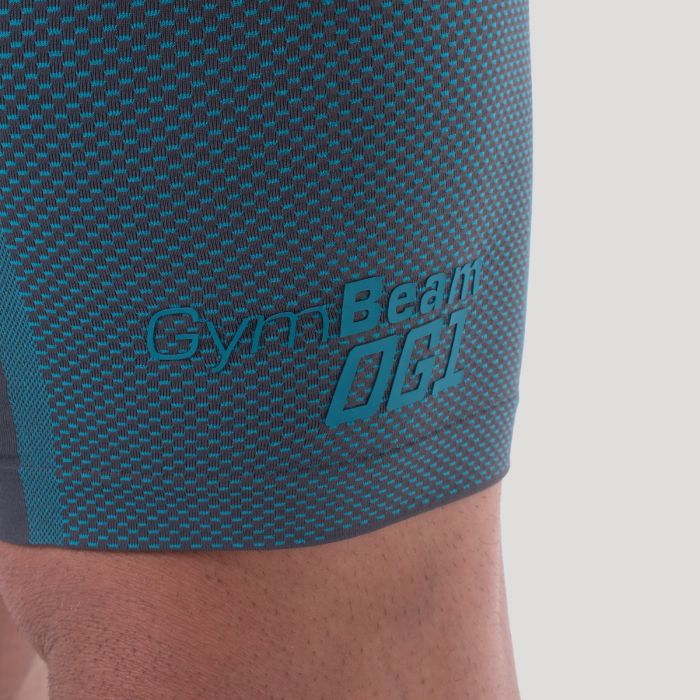 OG1 Seamless Shorts Grey/Blue - GymBeam XXL