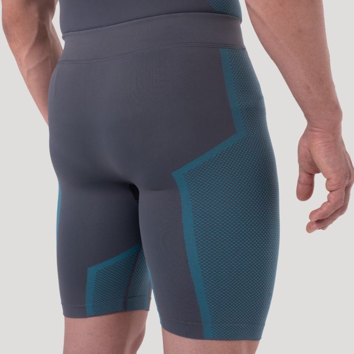 OG1 Seamless Shorts Grey/Blue - GymBeam XXL