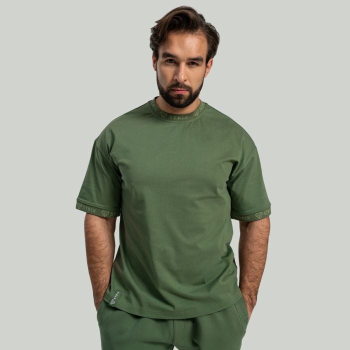 Oversized Heavy T-Shirt in Cedar Green - STRIX M