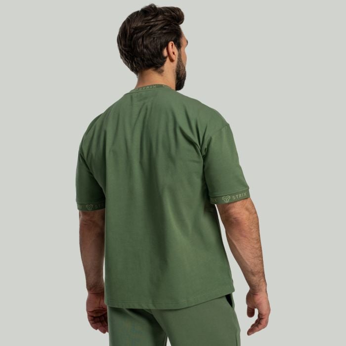 Oversized Heavy T-Shirt in Cedar Green - STRIX M