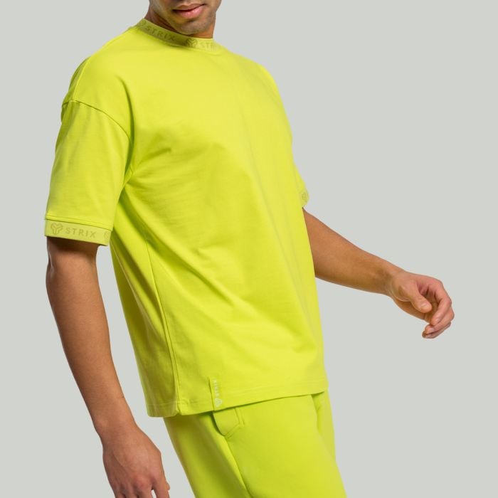 Oversized Heavy T-Shirt in Chartreuse - STRIX XL
