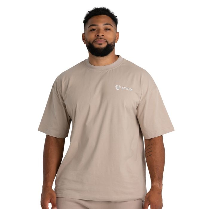 Oversized  T-Shirt in Taupe - STRIX XL