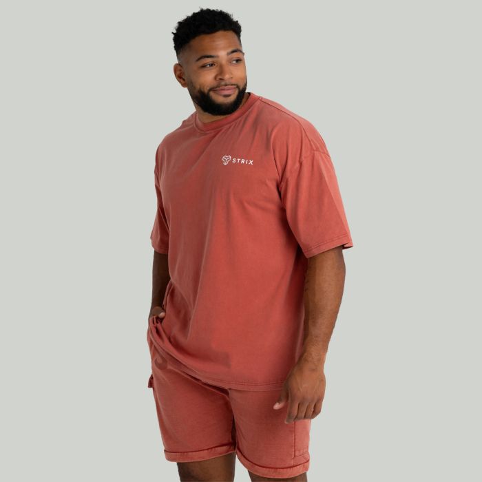 Oversized T-Shirt in Washed Terra - STRIX XL