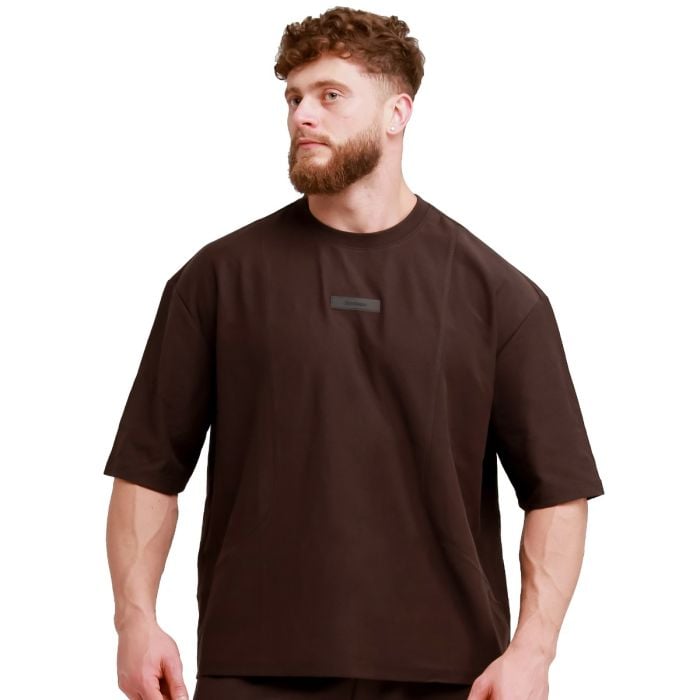 Unstoppable Oversized T-Shirt in Brown - GymBeam XXL