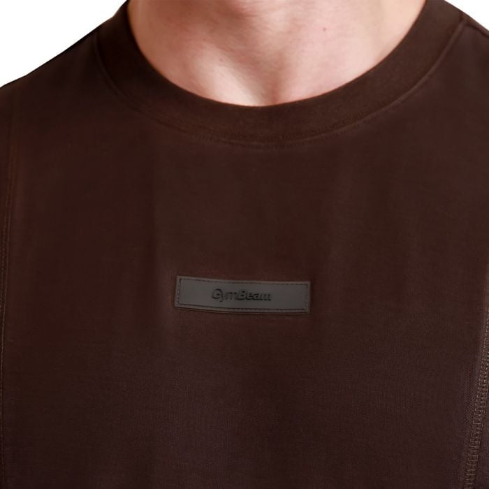 Unstoppable Oversized T-Shirt in Brown - GymBeam XXL