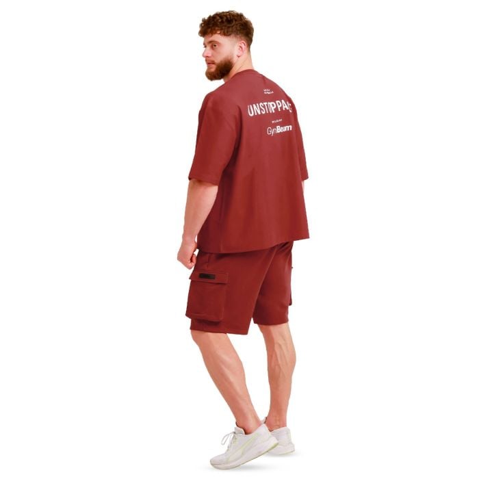 Unstoppable Oversized T-Shirt in Red - GymBeam L