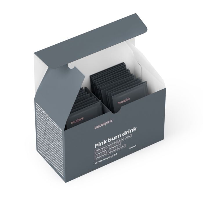 Pink burn drink - GymBeam 150 g - lemon