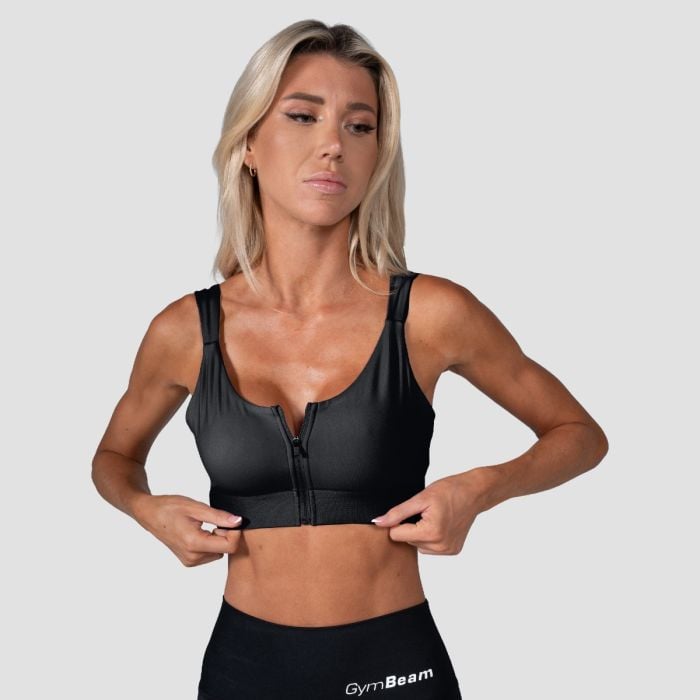 Prime Sports Bra Black - GymBeam XS