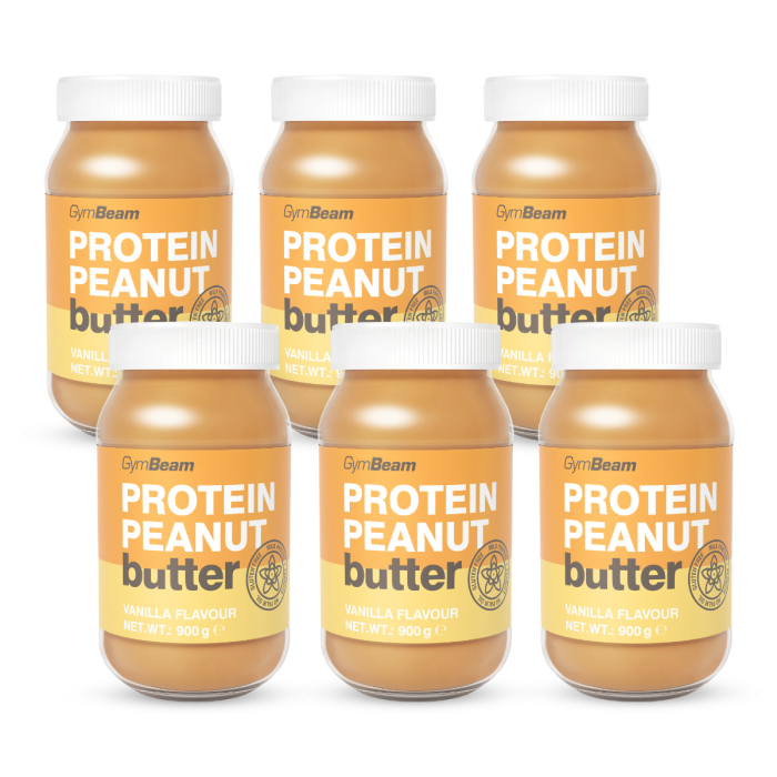 Protein-Erdnussbutter - GymBeam gesalzenes Karamell - 900 g