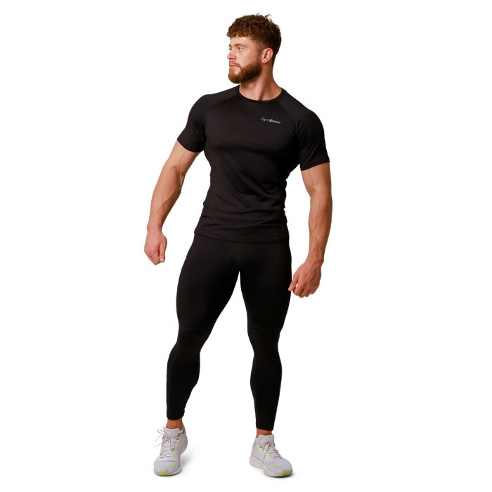 Pulse Running T-Shirt in Black - GymBeam XL