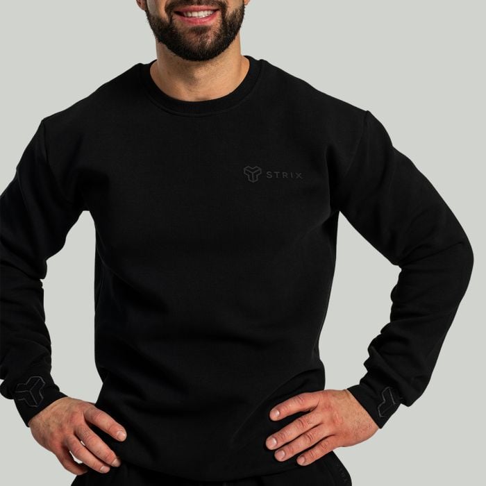 Relaxed Sweatshirt in Black - STRIX XXL