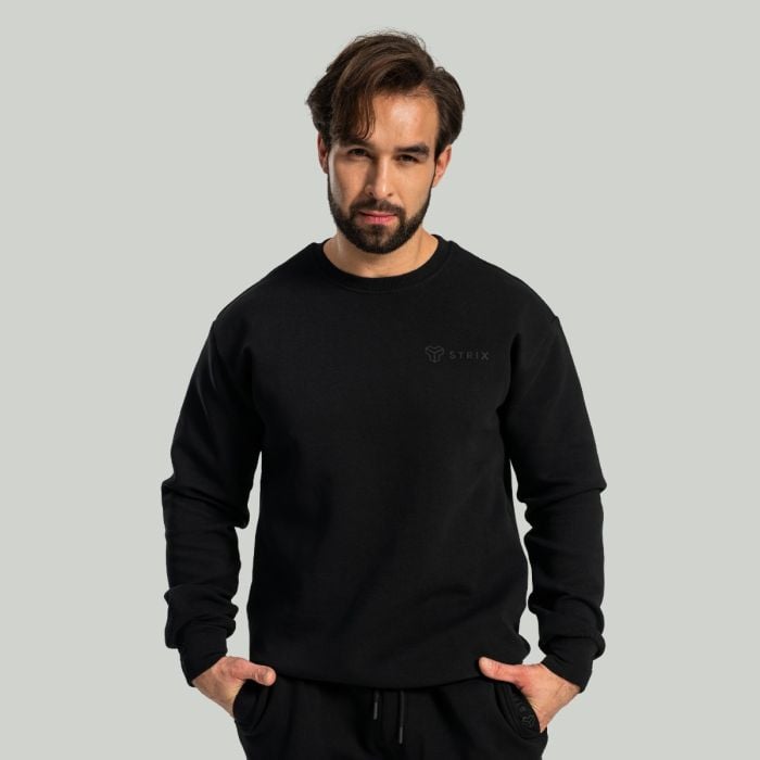 Relaxed Sweatshirt in Black - STRIX XXL