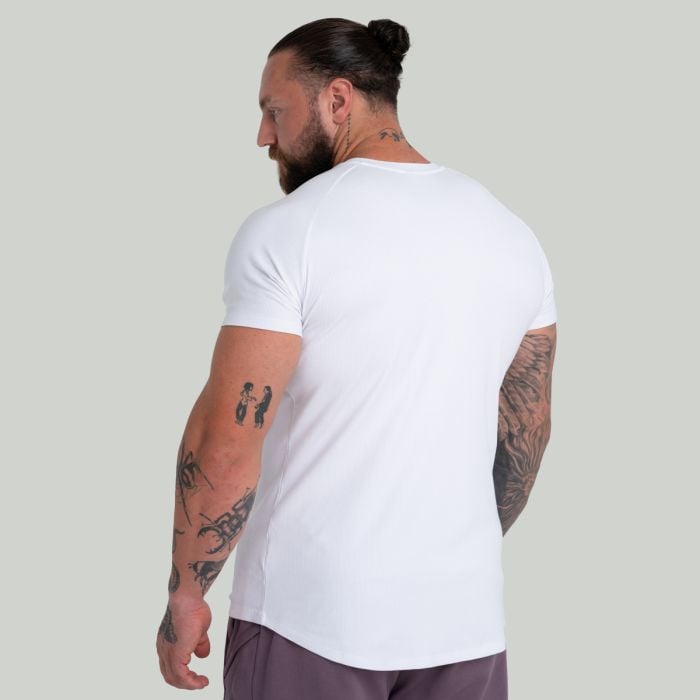 Ribbed T-Shirt in White - STRIX M