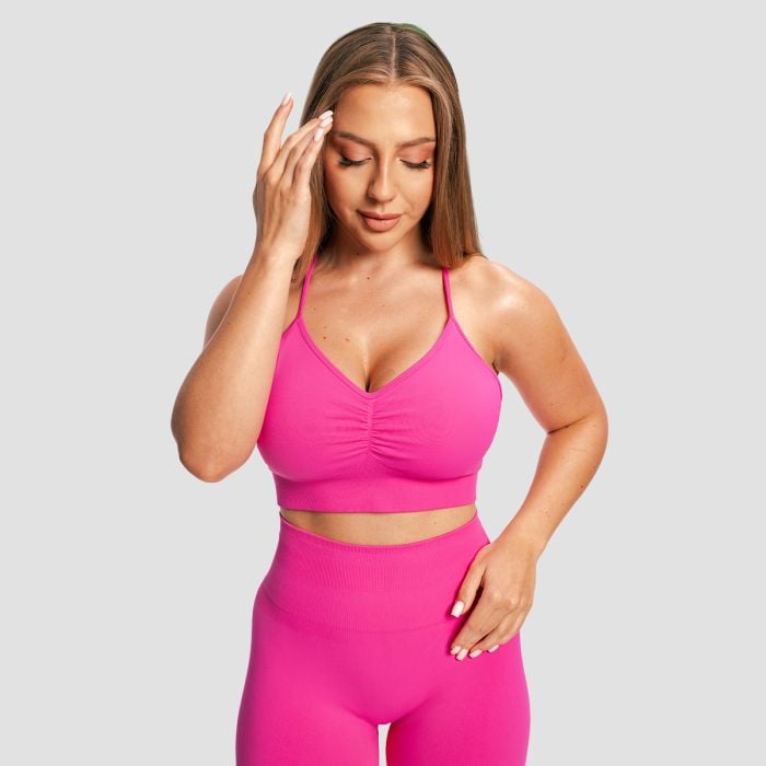 Sculpt Seamless Sports Bra Rose - GymBeam M