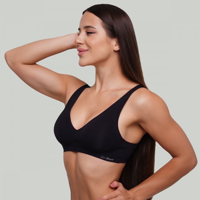 Nahtloser BH Black - GymBeam L