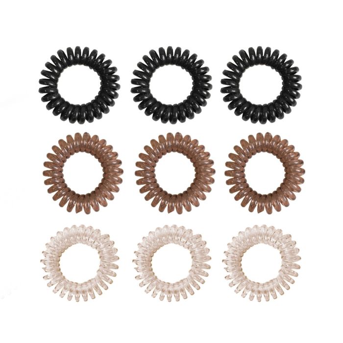 Spiral-Haargummi-Set - BeastPink schwarz