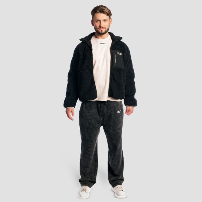 Sherpa Jacket Black - GymBeam XL